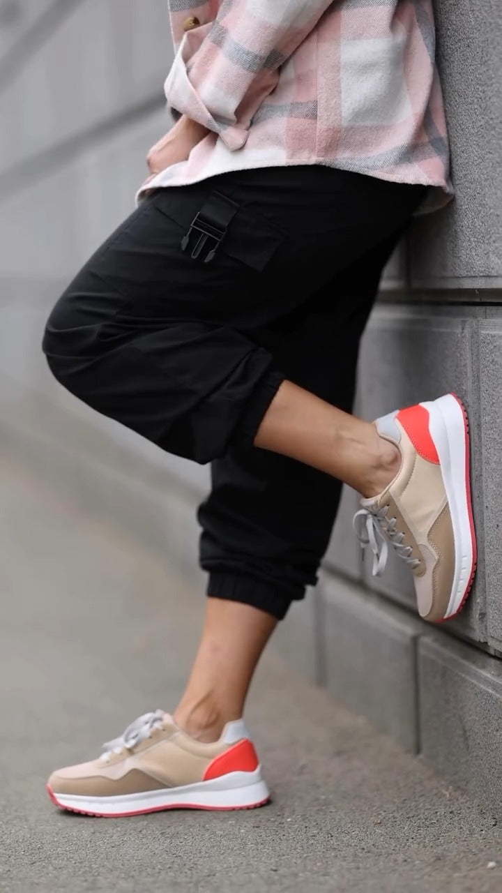 Charming Retro - Inspired Color - Block Sneakers - WOOLX