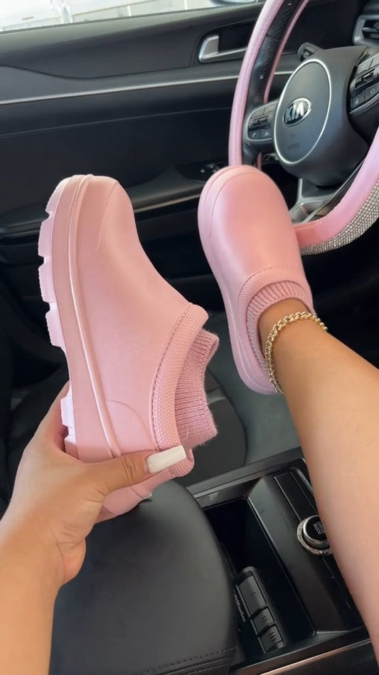 Chic Cream Colored Slip On Sneakers With Knit Detail - WOOLX