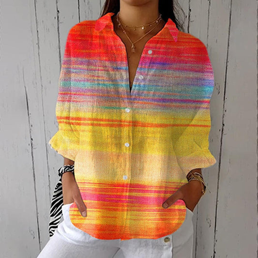 Showy Multicolor Long Sleeve Top - WOOLX