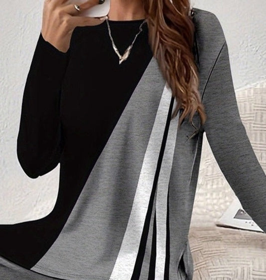 Colorblock Stripe Casual Wear Suit - WOOLX