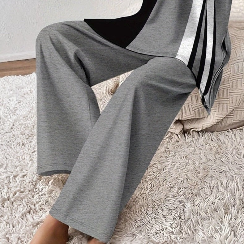 Colorblock Stripe Casual Wear Suit - WOOLX