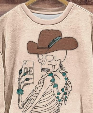 Special Round Neck Long Sleeve Top