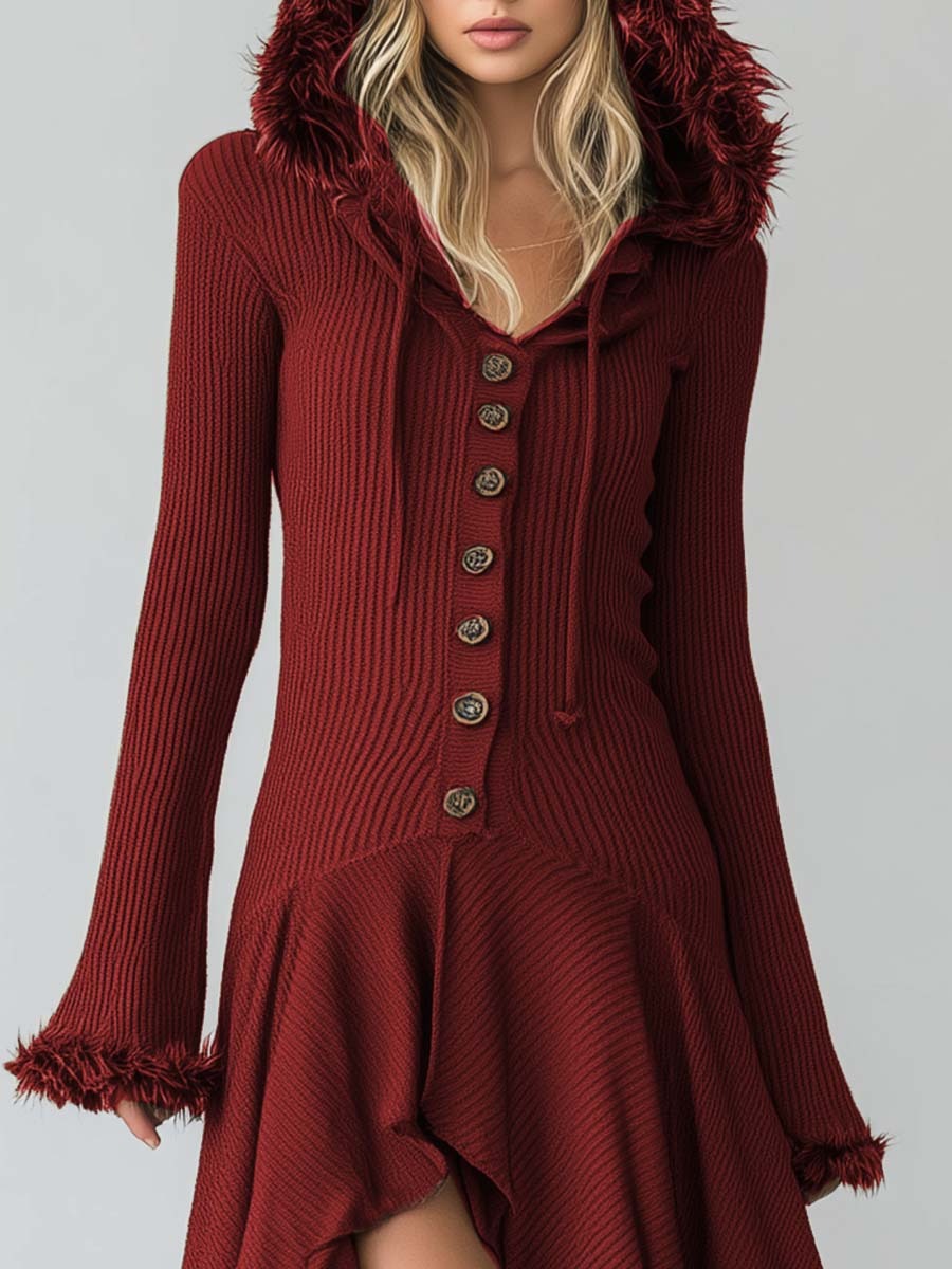 Vintage Black See-through Long-sleeved Velvet Maxi Dress