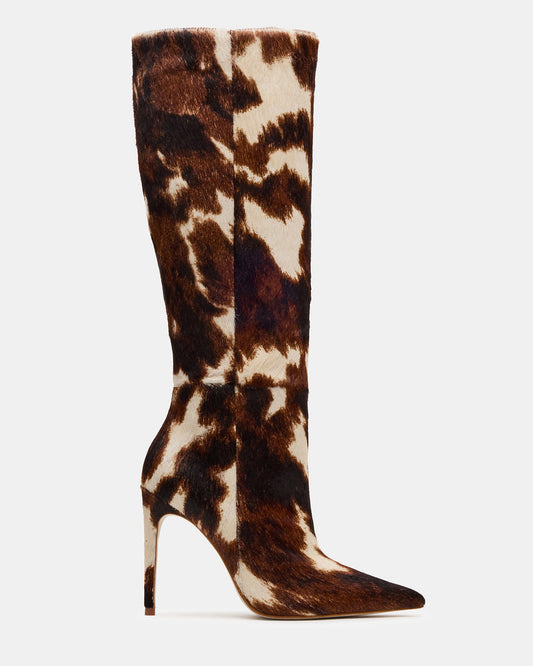 Brown Cow Print Boots