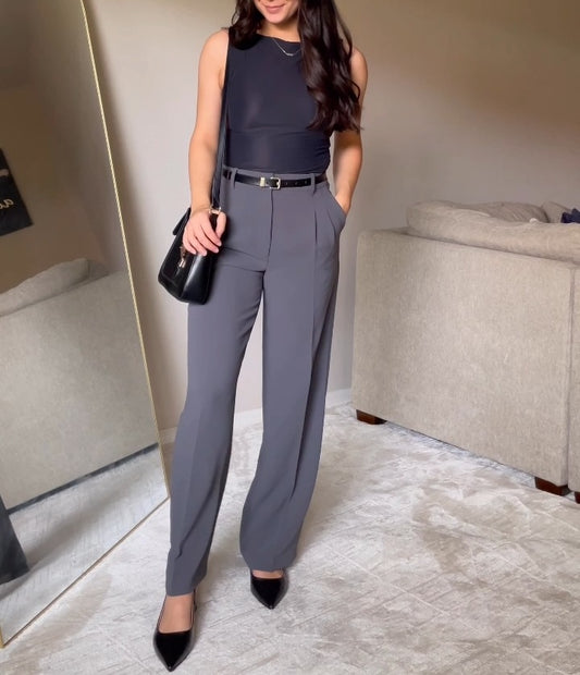 Black Pointed - Toe Slingback Heels - WOOLX