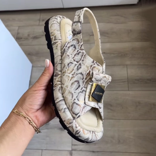 Python Soft-soled Fish-toe Sandals - WOOLX