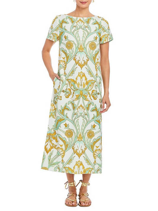 Adria Convertible Stretch Crepe Bow Tie Detail Midi Dress - WOOLX