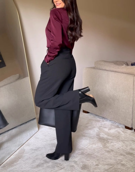 Black High - Heeled Ankle Boots - WOOLX