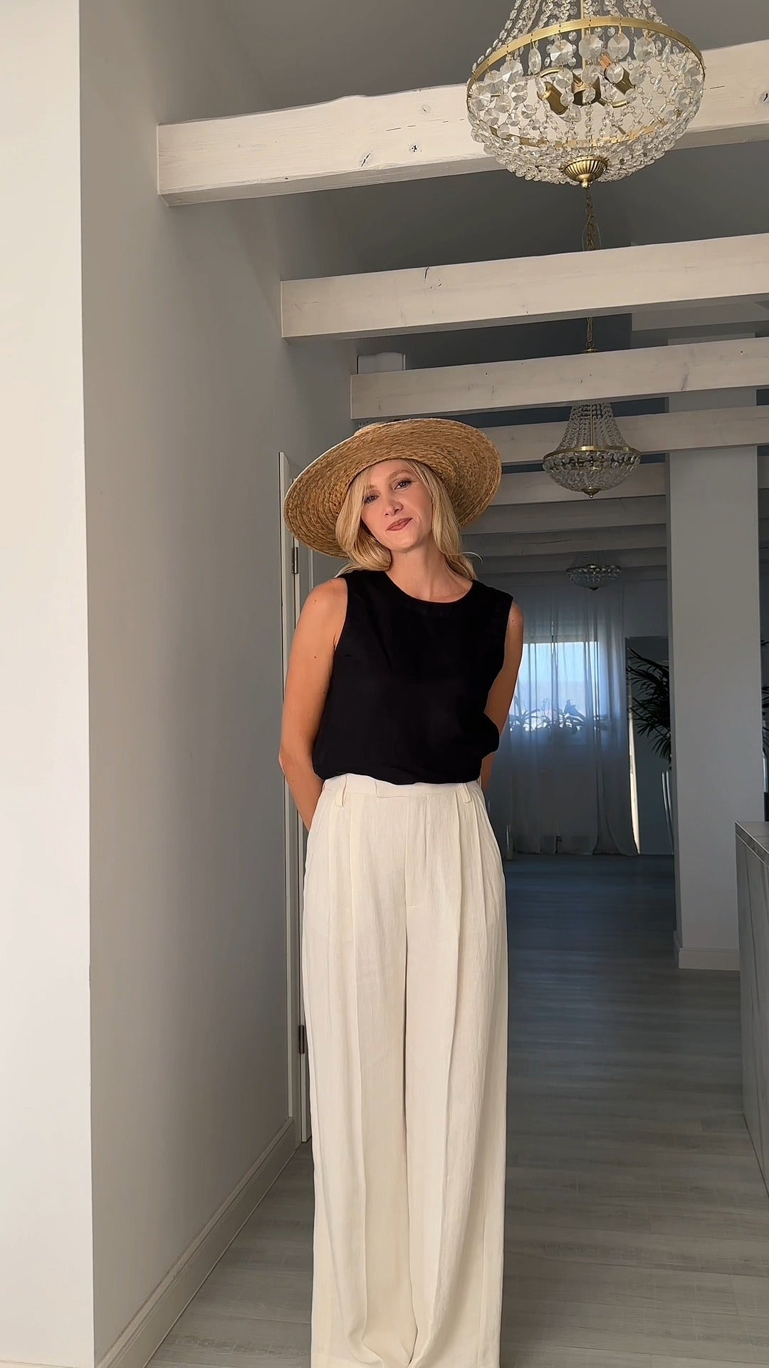 Oversized Wide Brim Straw Sun Hat – Chic Summer Vacation Style - WOOLX