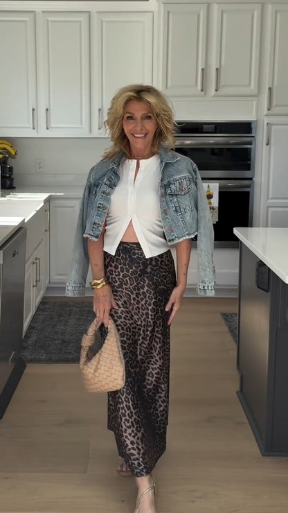 Chic Leopard - Print Maxi Skirt - WOOLX