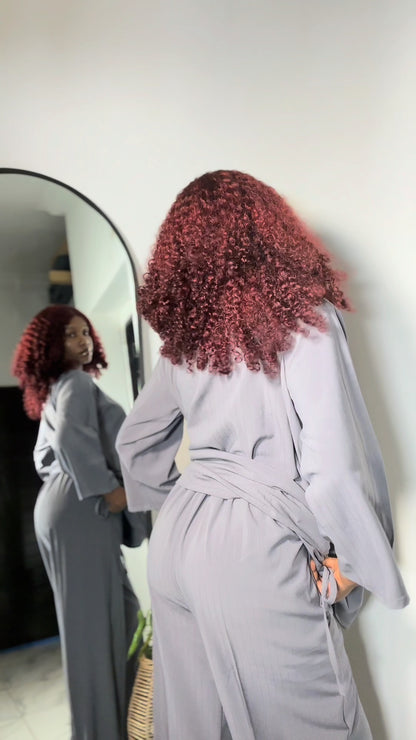 Elegant Grey Loungewear Set - WOOLX