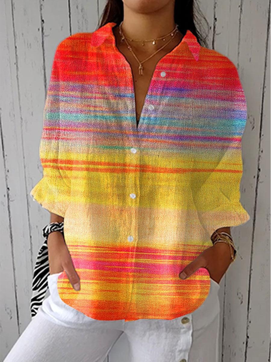 Showy Multicolor Long Sleeve Top - WOOLX