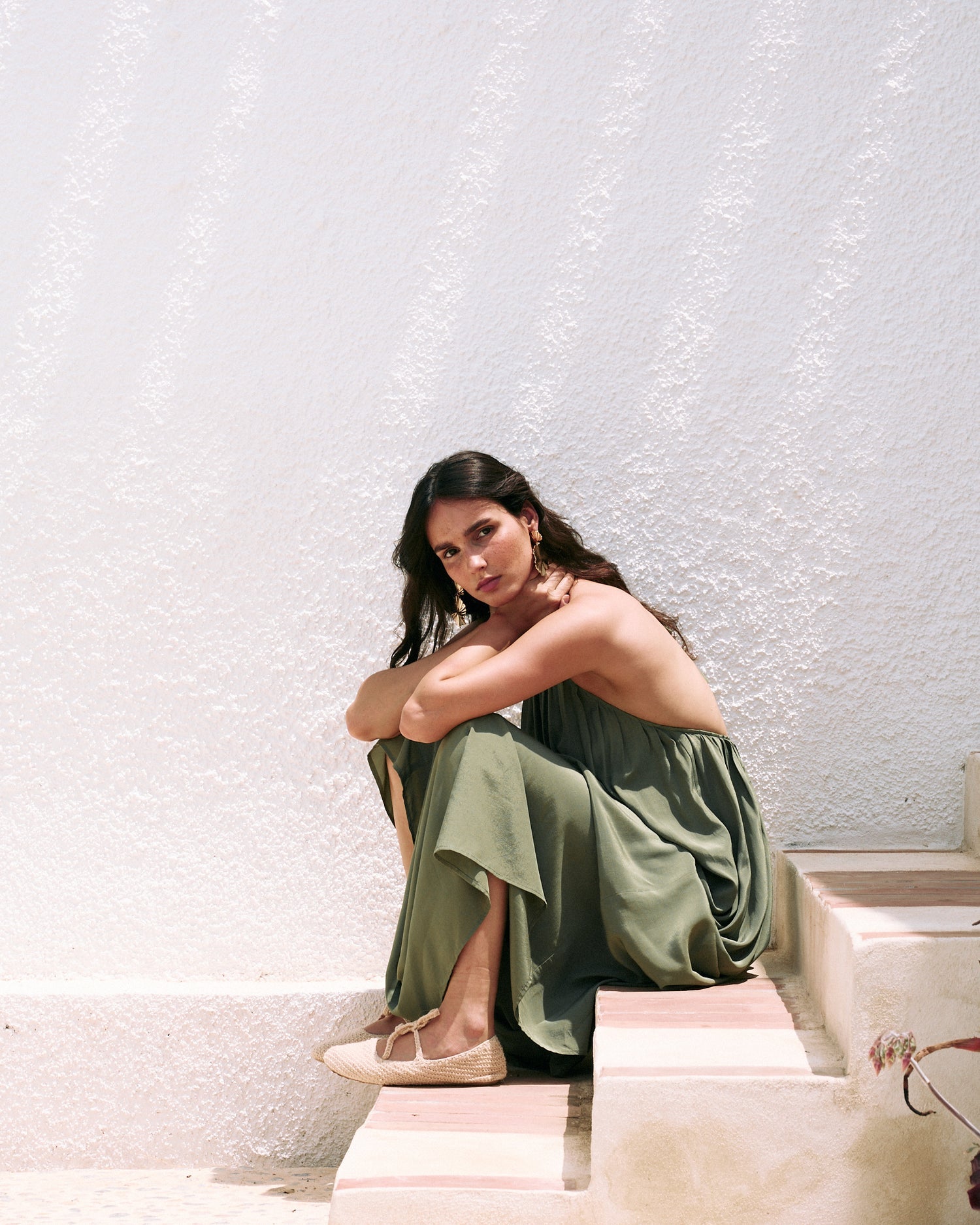 Halter Neck Maxi Dress - WOOLX