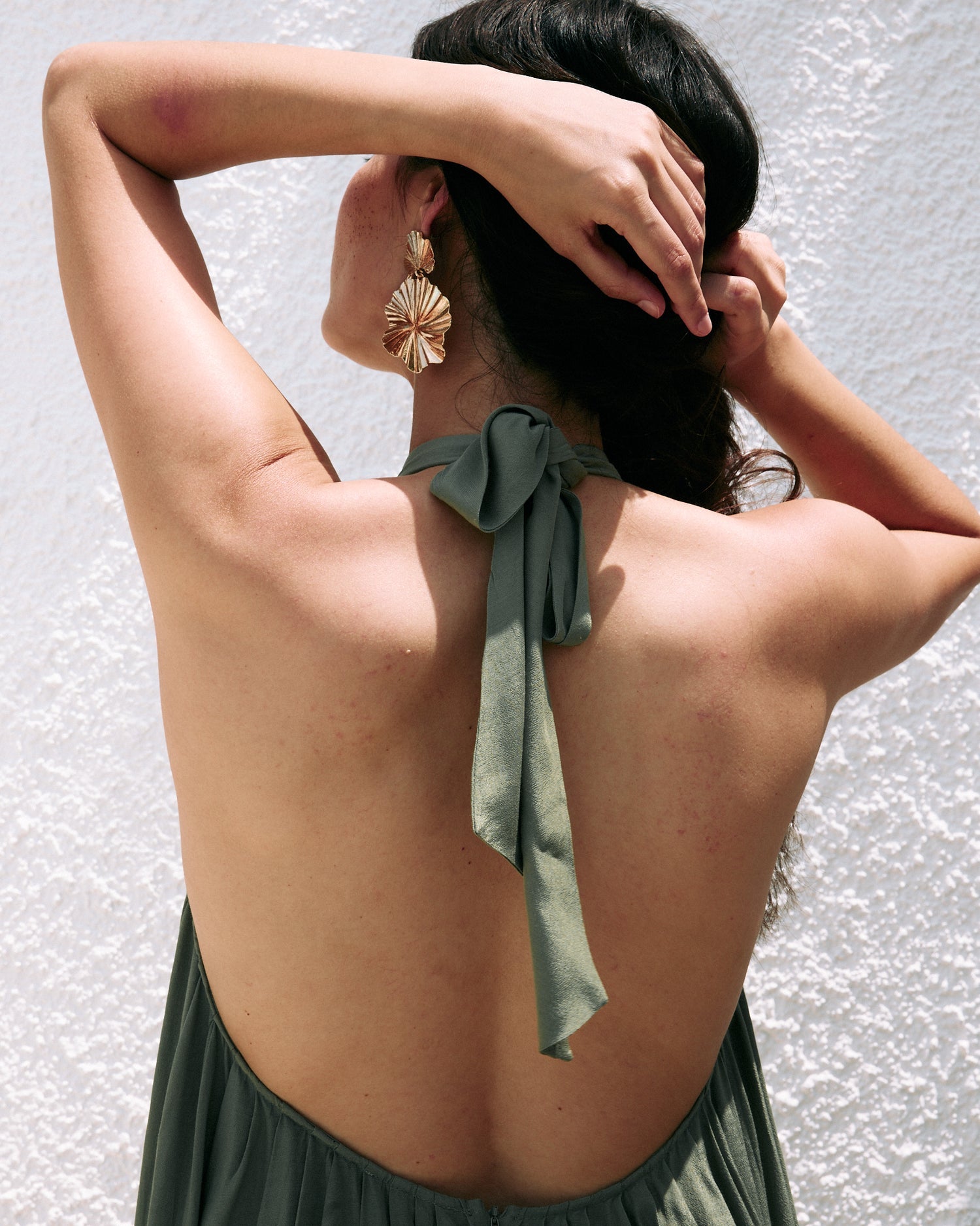 Halter Neck Maxi Dress - WOOLX