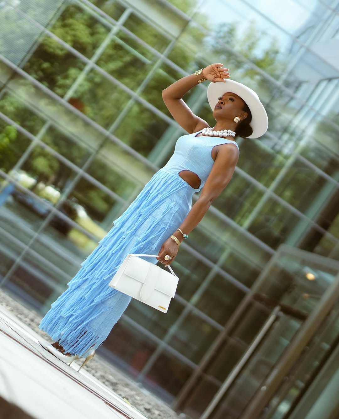 Elegant Cutout Tassels Hem Dress - WOOLX