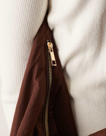 WOOLX DESIGN Large Slouchy Sling Tote Bag In Black - WOOLX