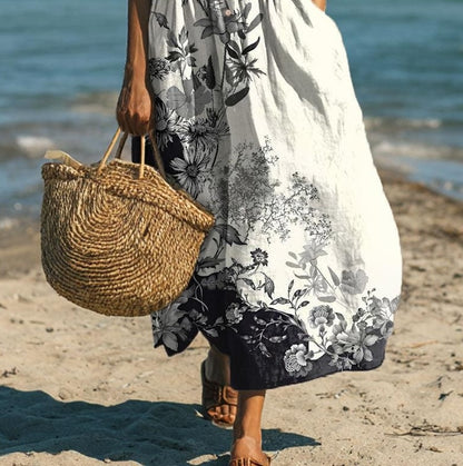 Stylish Collared Short Sleeve Maxi Dress