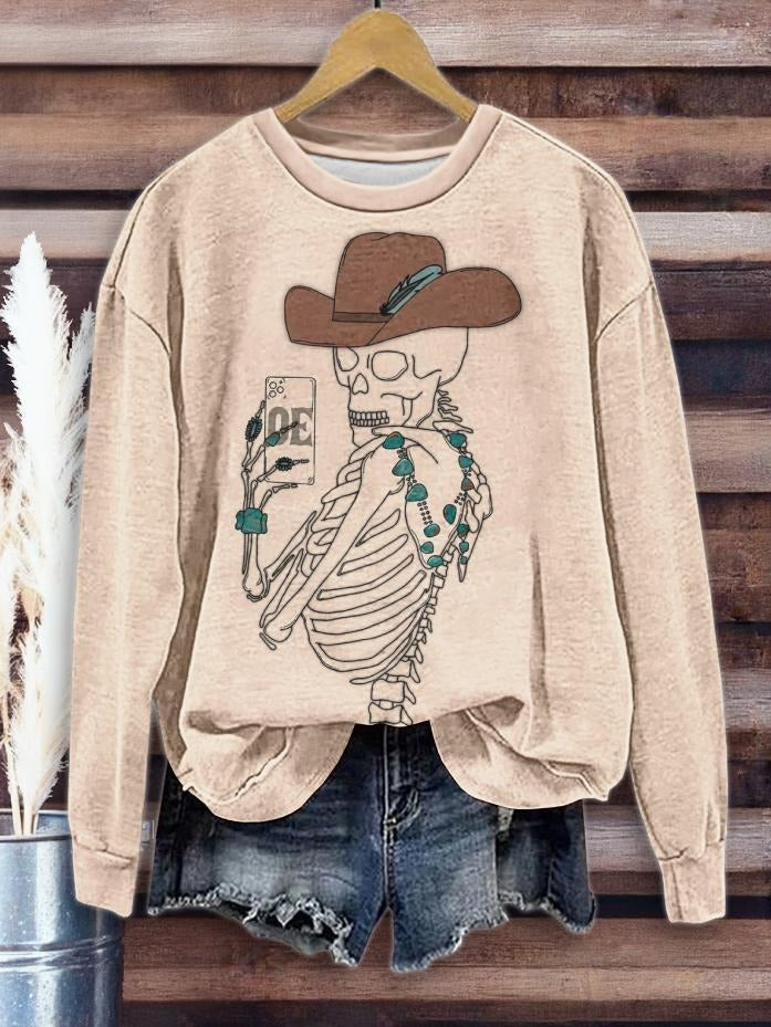 Special Round Neck Long Sleeve Top