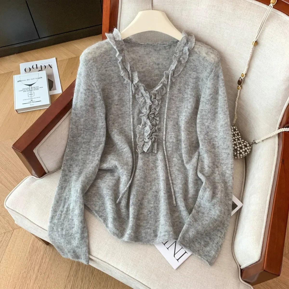 V-Neck Long Sleeve Sweater