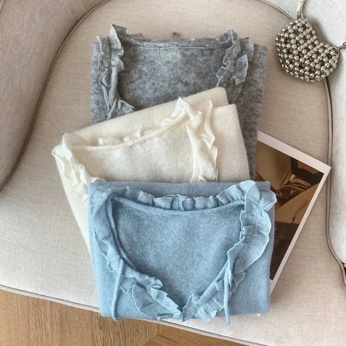 V-Neck Long Sleeve Sweater