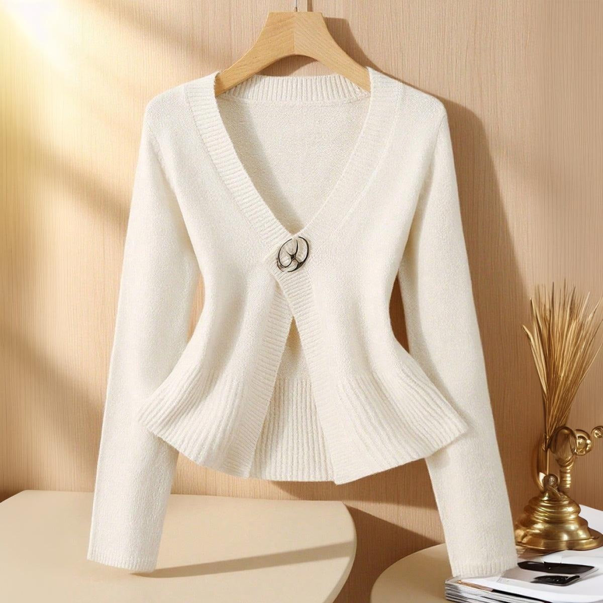 Cozy Plain Long Sleeve Cardigan