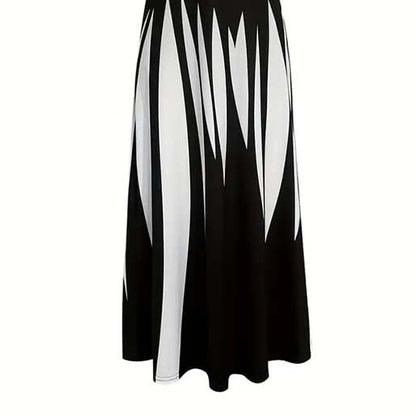 Trendy Round Neck Sleeveless Maxi Dress