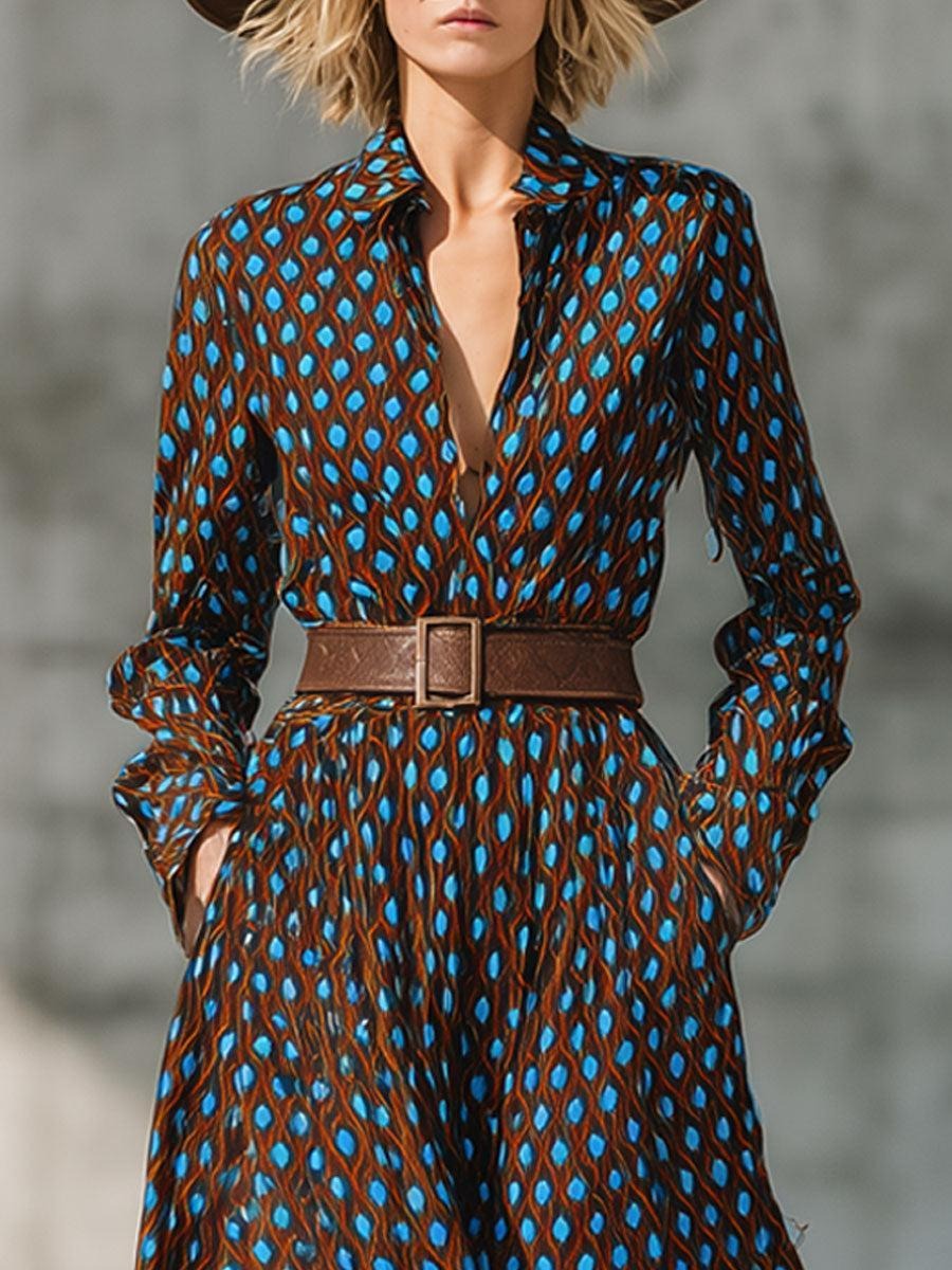 Trendy Blue Maxi Dress With Flowing Silhouette