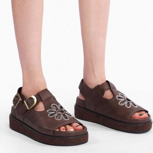 Fashion Embroidered Beach Shoes Sandals - WOOLX