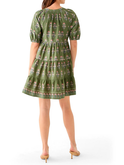 Women's Floral Printed Peasant Dress - WOOLX