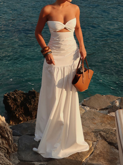 Strapless Cutout Dress - WOOLX