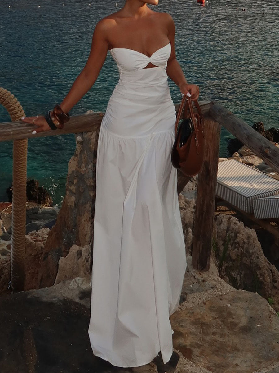 Strapless Cutout Dress - WOOLX