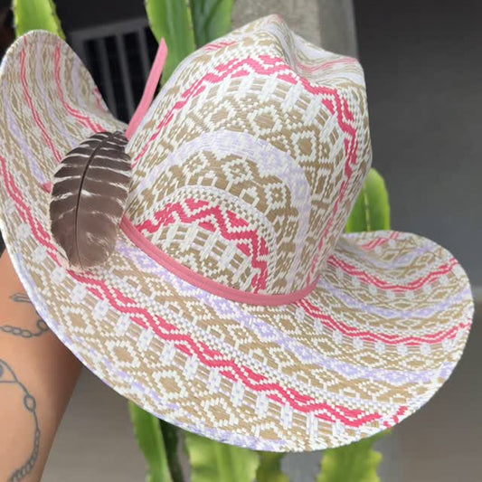 Western Cowboy Hat Outdoor Travel Sunscreen Hat - WOOLX