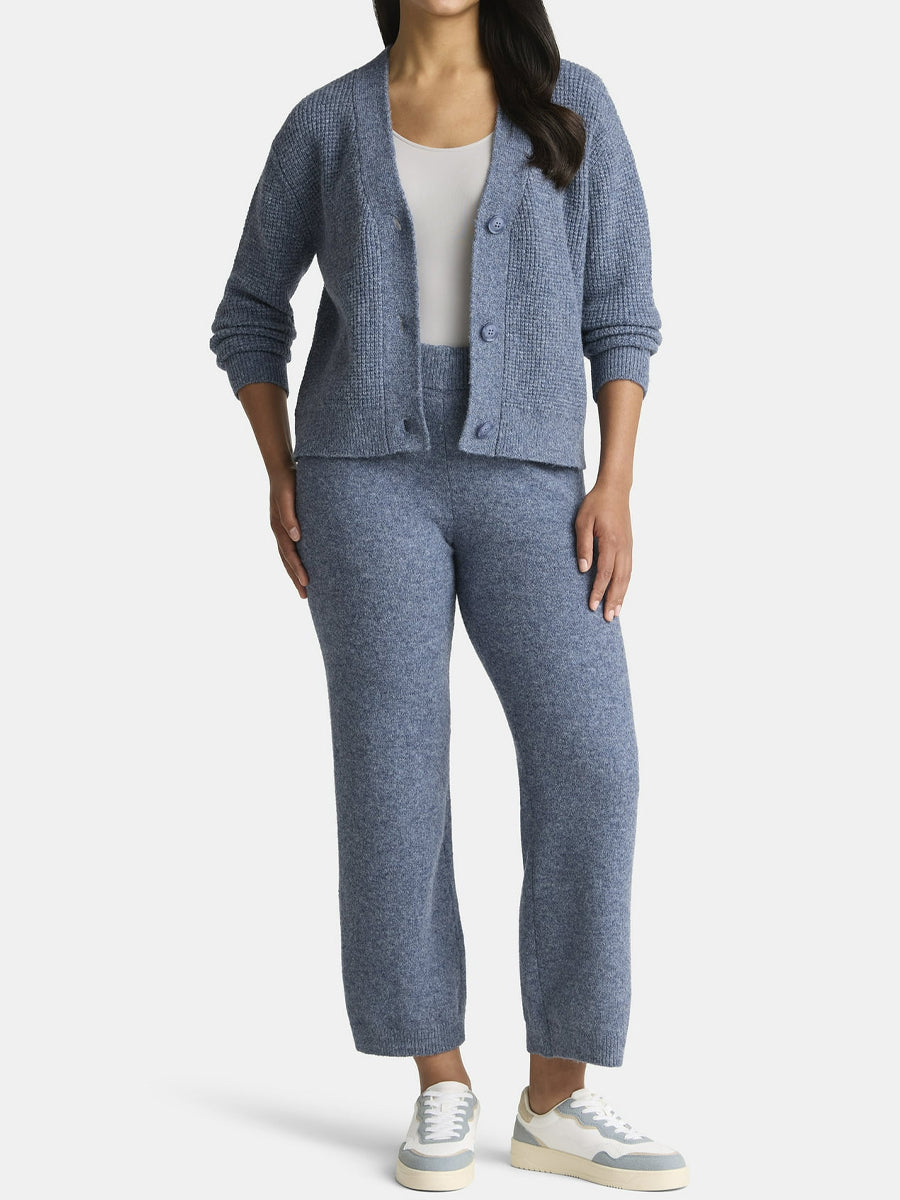 Women's Cardigan & Pants Sweater Set - WOOLX