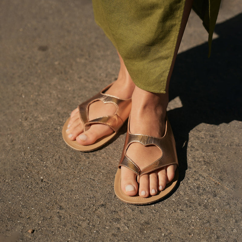 Leather Love Flat Beach Sandals - WOOLX