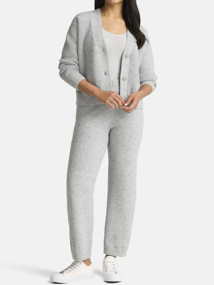 Women's Cardigan & Pants Sweater Set - WOOLX