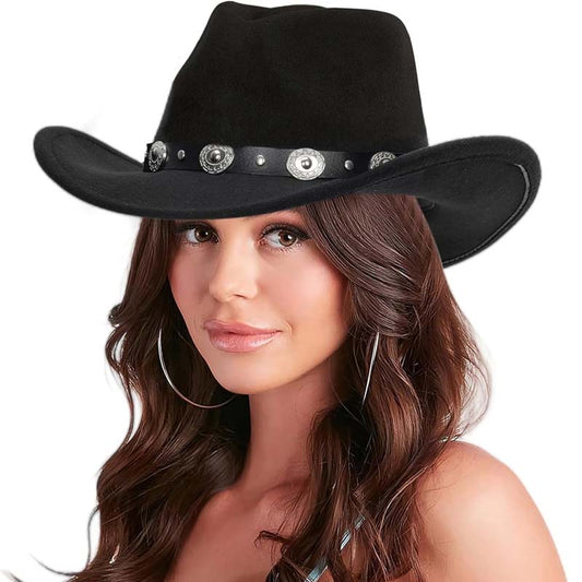 Detachable Belt Buckle Cowboy Cowgirl Hat - WOOLX