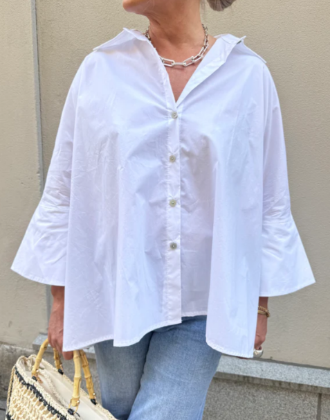 Chill Oversize Cotton Shirt - WOOLX