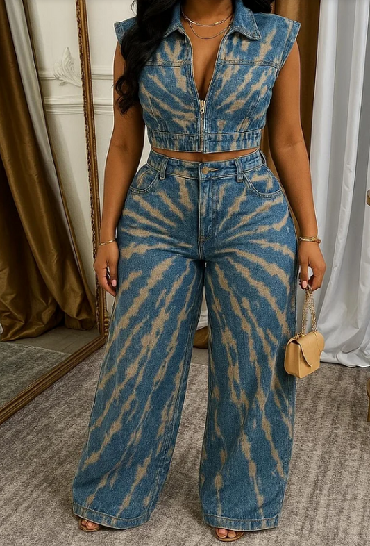 The Statement Vibe Denim Set - WOOLX