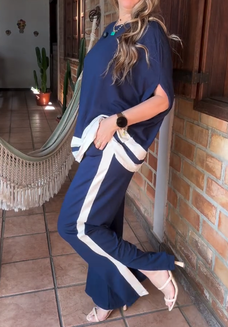 Chill Striped Comfy 2pc Set - WOOLX