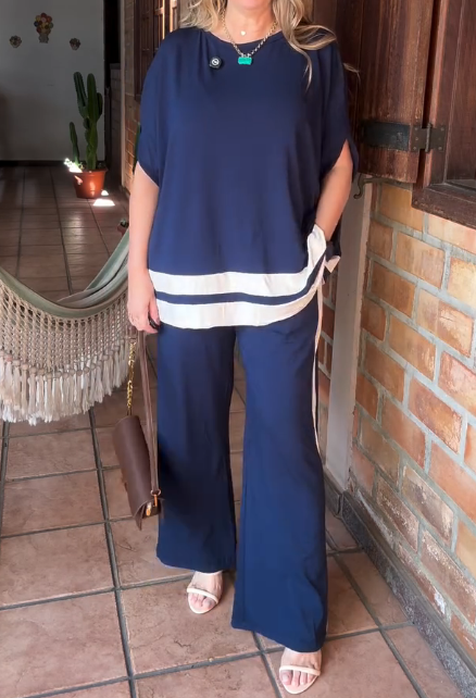 Chill Striped Comfy 2pc Set - WOOLX