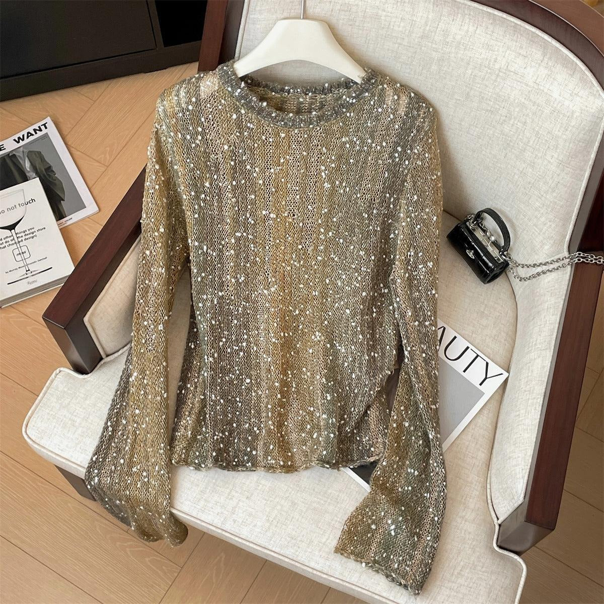 Gorgeous Round Neck Long Sleeve Top