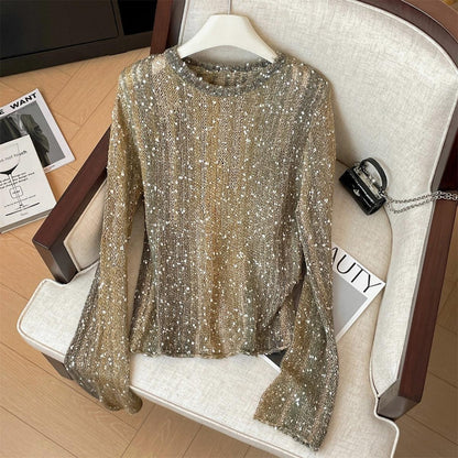Gorgeous Round Neck Long Sleeve Top