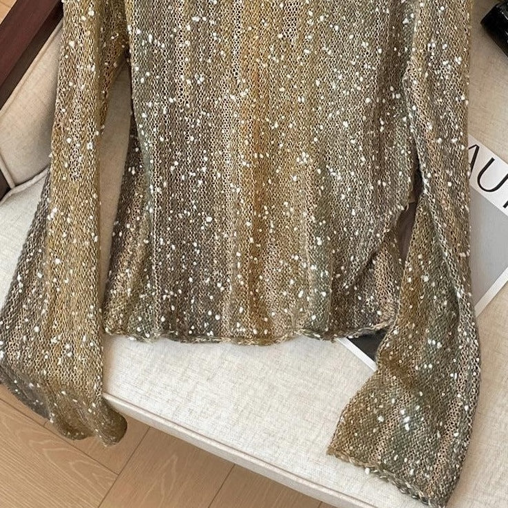 Gorgeous Round Neck Long Sleeve Top