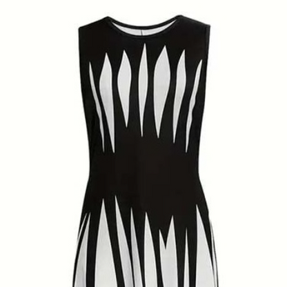 Trendy Round Neck Sleeveless Maxi Dress