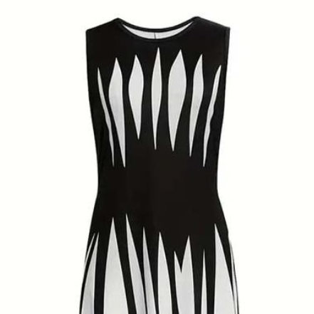 Trendy Round Neck Sleeveless Maxi Dress