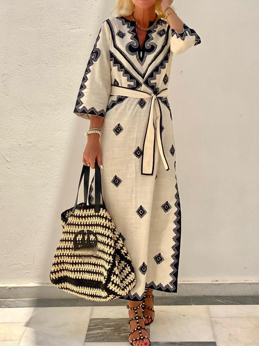 Black Island style Dress - WOOLX