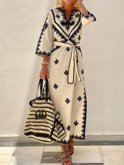 Black Island style Dress - WOOLX